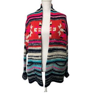 Billabong Jacket Womens‎ S Australia Multicolor Southwestern Indian Soft Knit